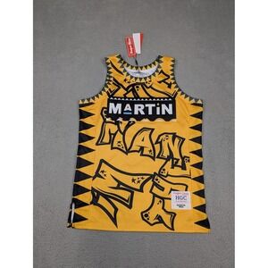 Headgear Classics Martin Jersey Mens Large‎ Yellow Spray Paint 23 Basketball New